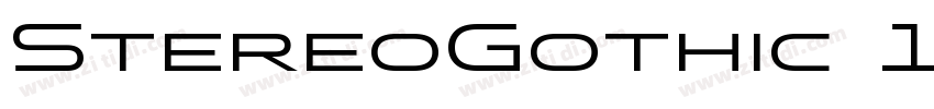 StereoGothic 100字体转换